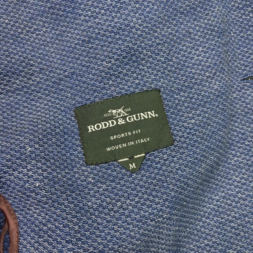 Rodd & Gunn Knit Unstructured MARLANE Wool Blend Blazer Mens Medium 38-40 Blue